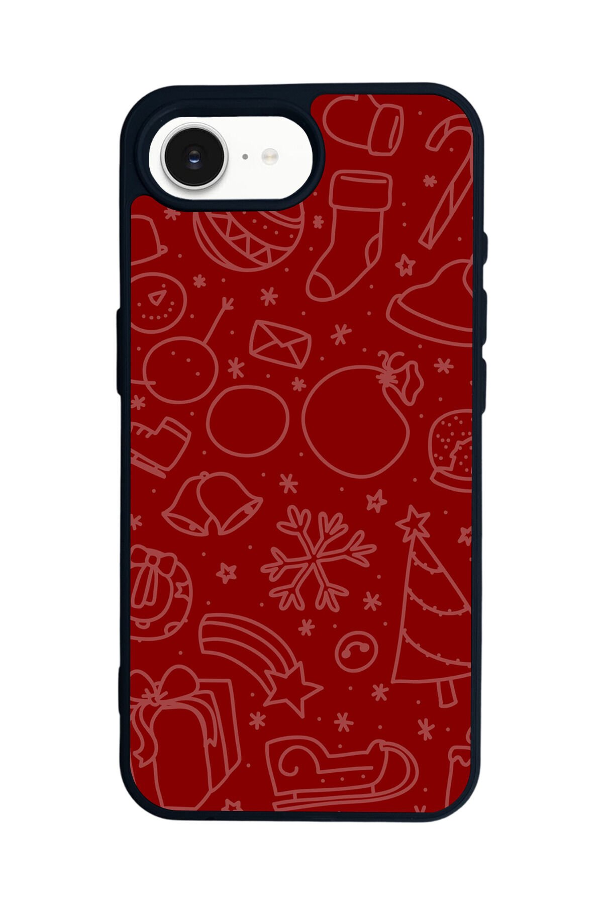 iPhone 16E Uyumlu Yilbasi Christmas Tasarımlı Glossy Premium Kılıf