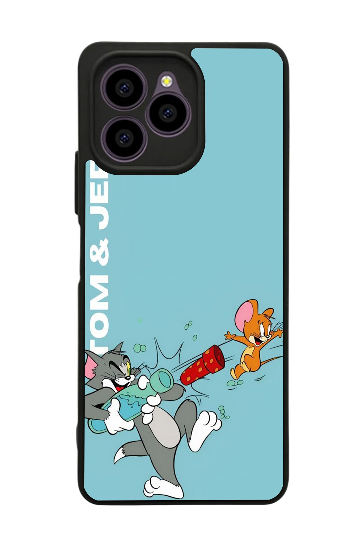 Omix X6 Uyumlu Tom And Jerry Tasarımlı Glossy Premium Kılıf