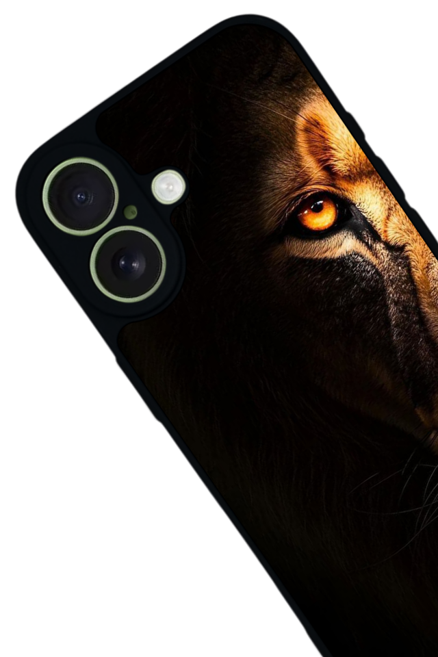 iPhone 17 Uyumlu Aslan Tasarımlı Glossy Premium Kılıf