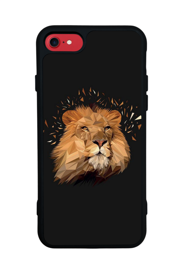 iPhone 7 Uyumlu Aslan Tasarımlı Glossy Premium Kılıf