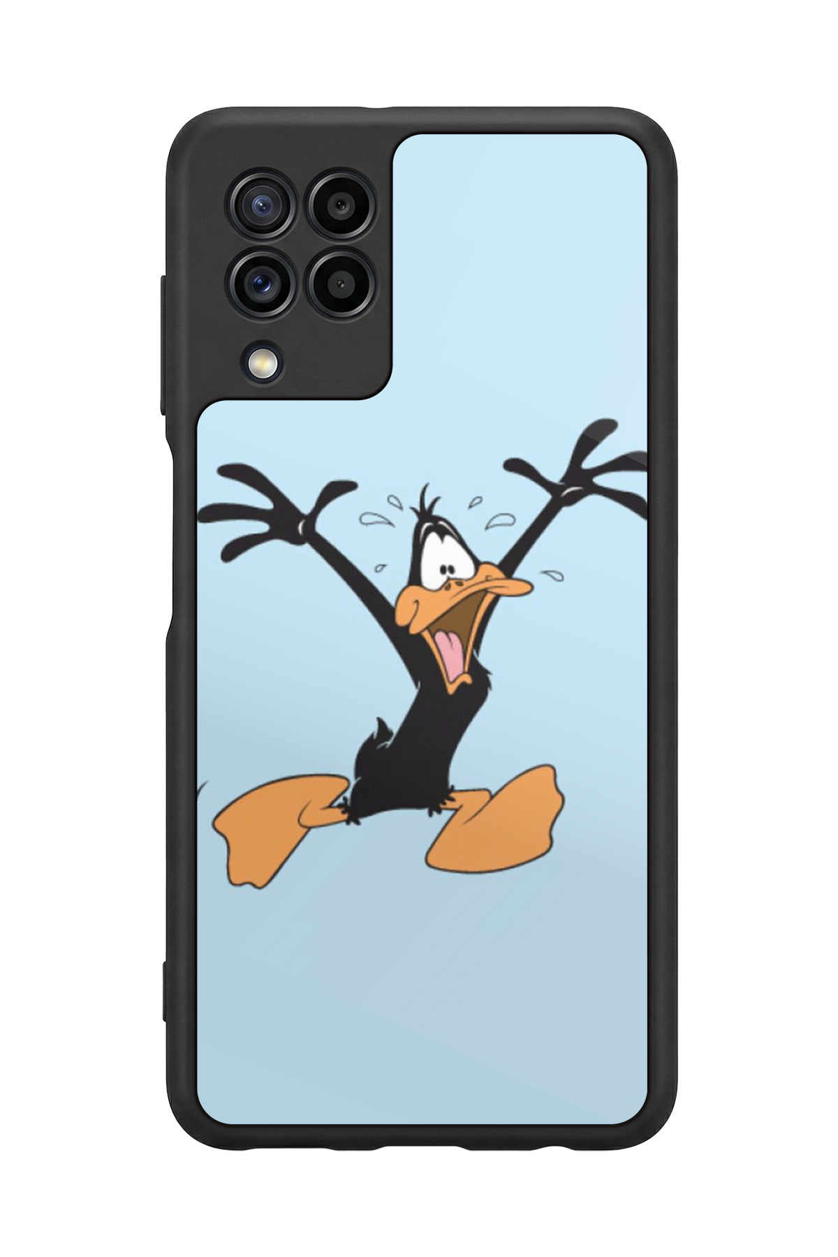 Samsung Galaxy M22 Uyumlu Daffy duck Tasarımlı Glossy Premium Kılıf