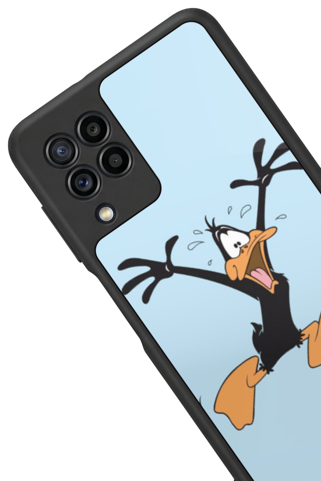 Samsung Galaxy M22 Uyumlu Daffy duck Tasarımlı Glossy Premium Kılıf