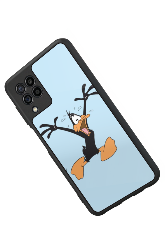 Samsung Galaxy M22 Uyumlu Daffy duck Tasarımlı Glossy Premium Kılıf