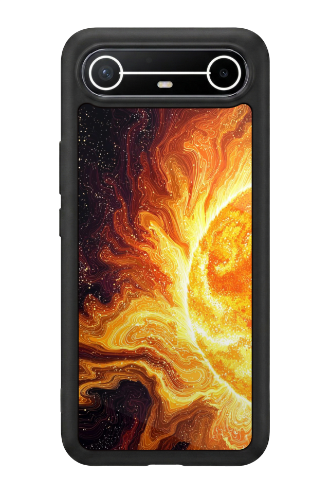 Tecno Spark Slim 5G Uyumlu Güneş Tasarımlı Glossy Premium Kılıf