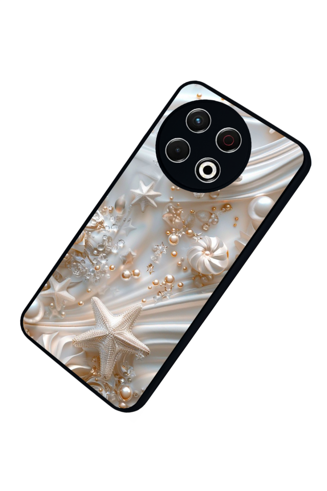 Tecno Spark 30 Pro Uyumlu  İnci Tasarımlı Glossy Premium Kılıf