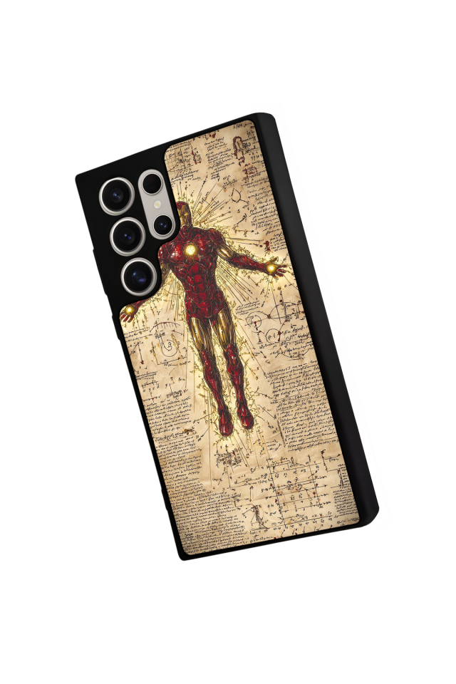 Samsung Galaxy S22 Ultra Uyumlu Iron Man ( Demir Adam ) Tasarımlı Glossy Premium Kılıf