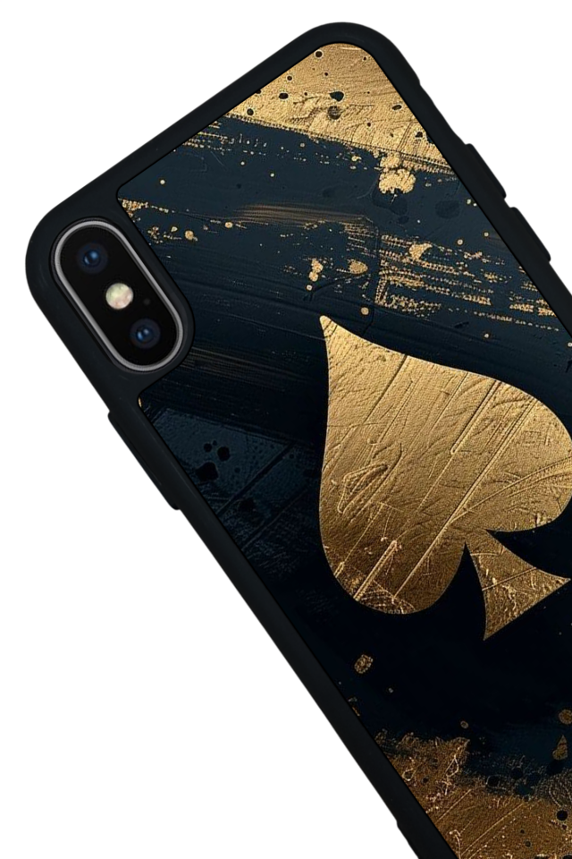 iPhone X/ XS Uyumlu Kart Tasarımlı Glossy Premium Kılıf