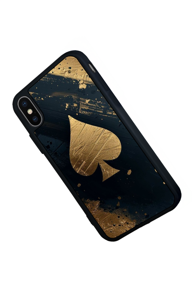 iPhone X/ XS Uyumlu Kart Tasarımlı Glossy Premium Kılıf
