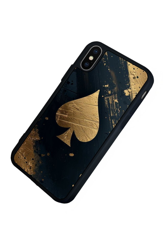 iPhone X/ XS Uyumlu Kart Tasarımlı Glossy Premium Kılıf