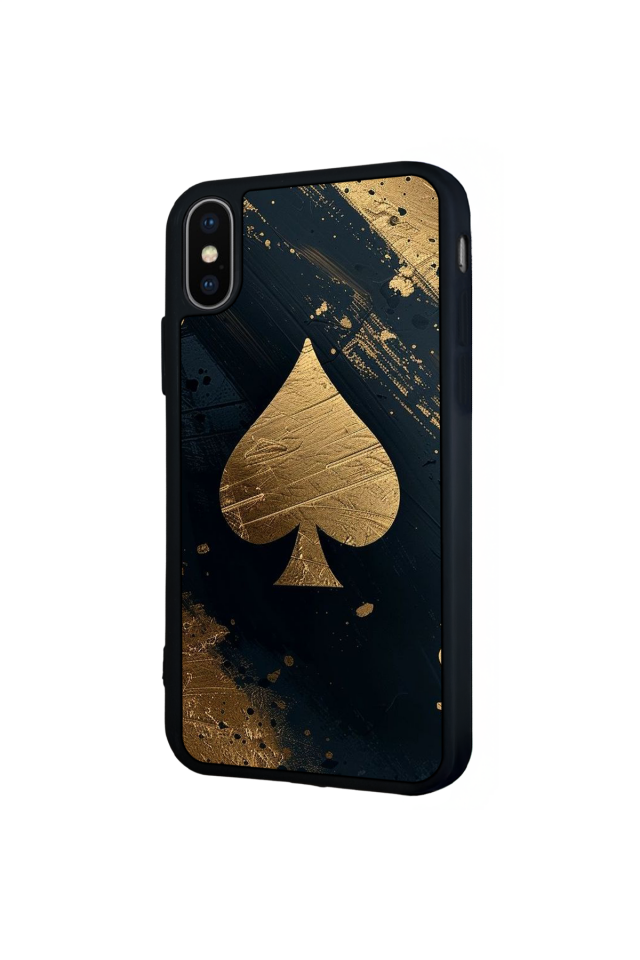 iPhone X/ XS Uyumlu Kart Tasarımlı Glossy Premium Kılıf