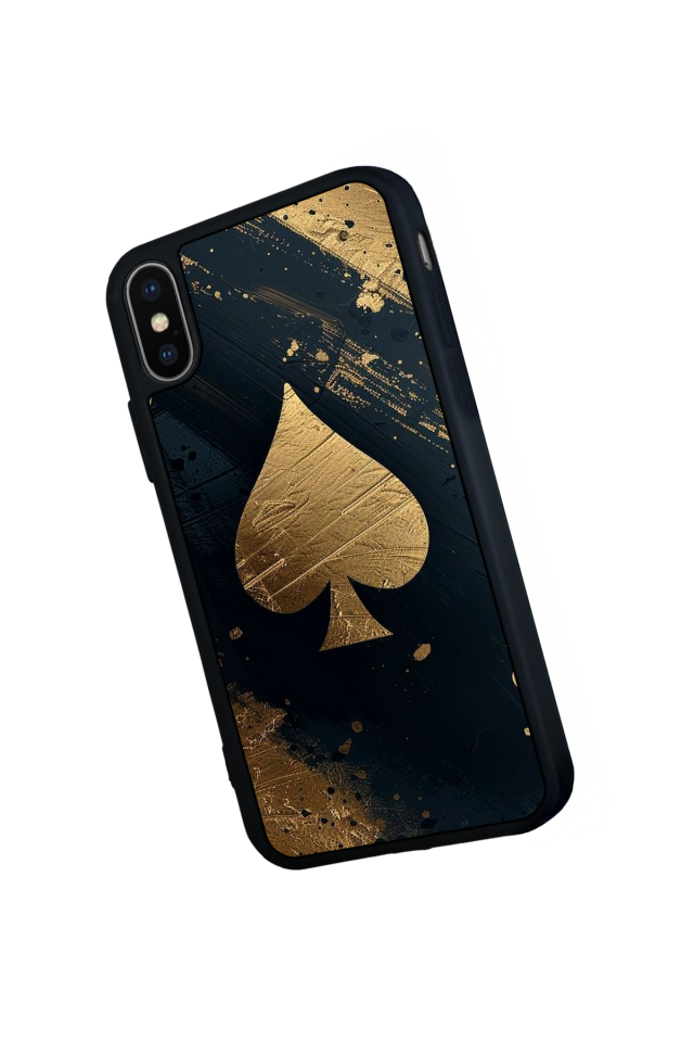 iPhone X/ XS Uyumlu Kart Tasarımlı Glossy Premium Kılıf