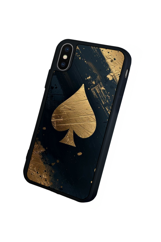 iPhone X/ XS Uyumlu Kart Tasarımlı Glossy Premium Kılıf