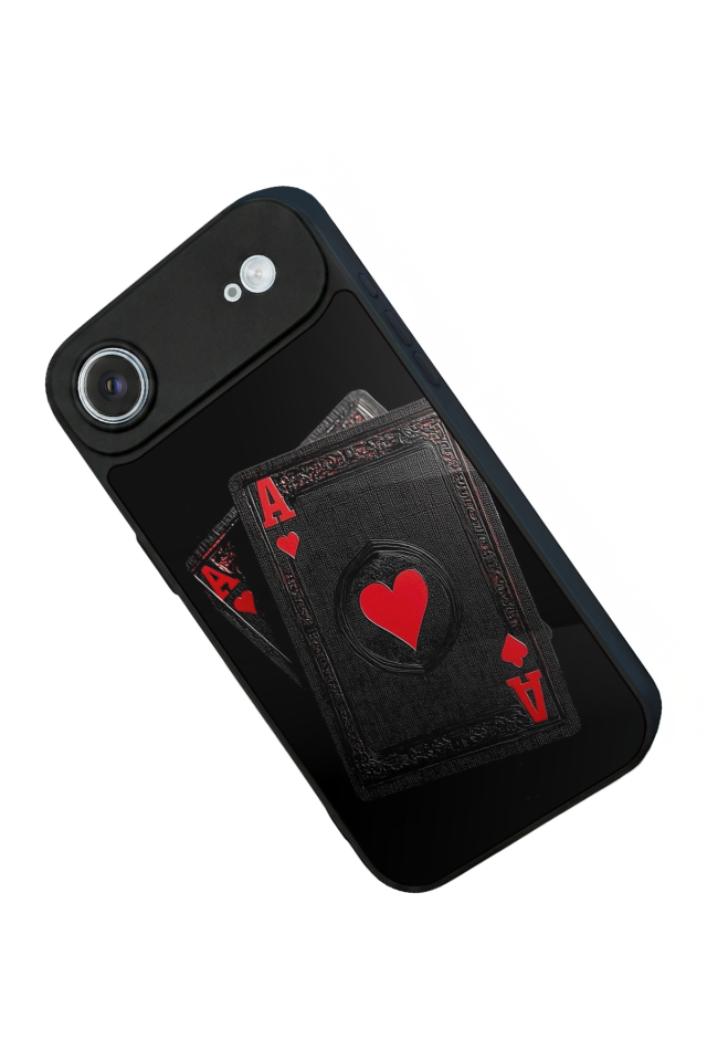 iPhone 17 Air Uyumlu Kart Tasarımlı Glossy Premium Kılıf