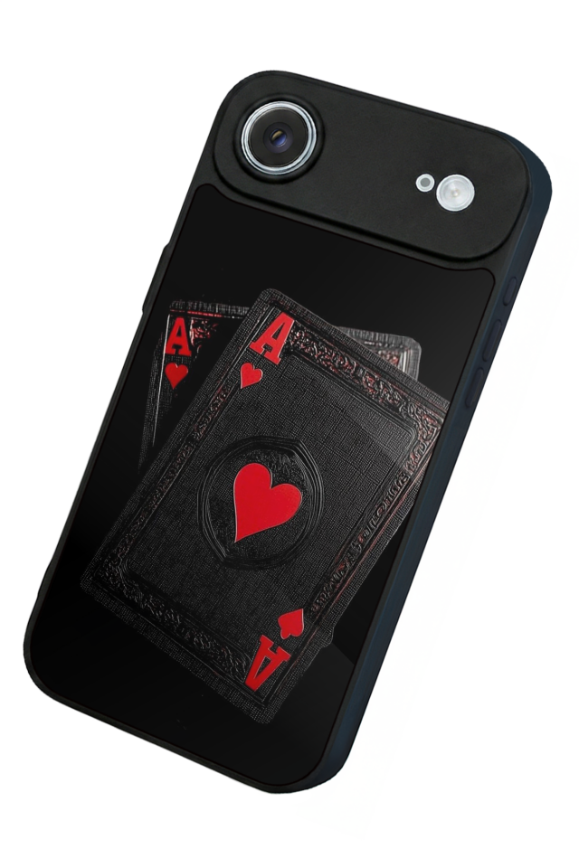 iPhone 17 Air Uyumlu Kart Tasarımlı Glossy Premium Kılıf