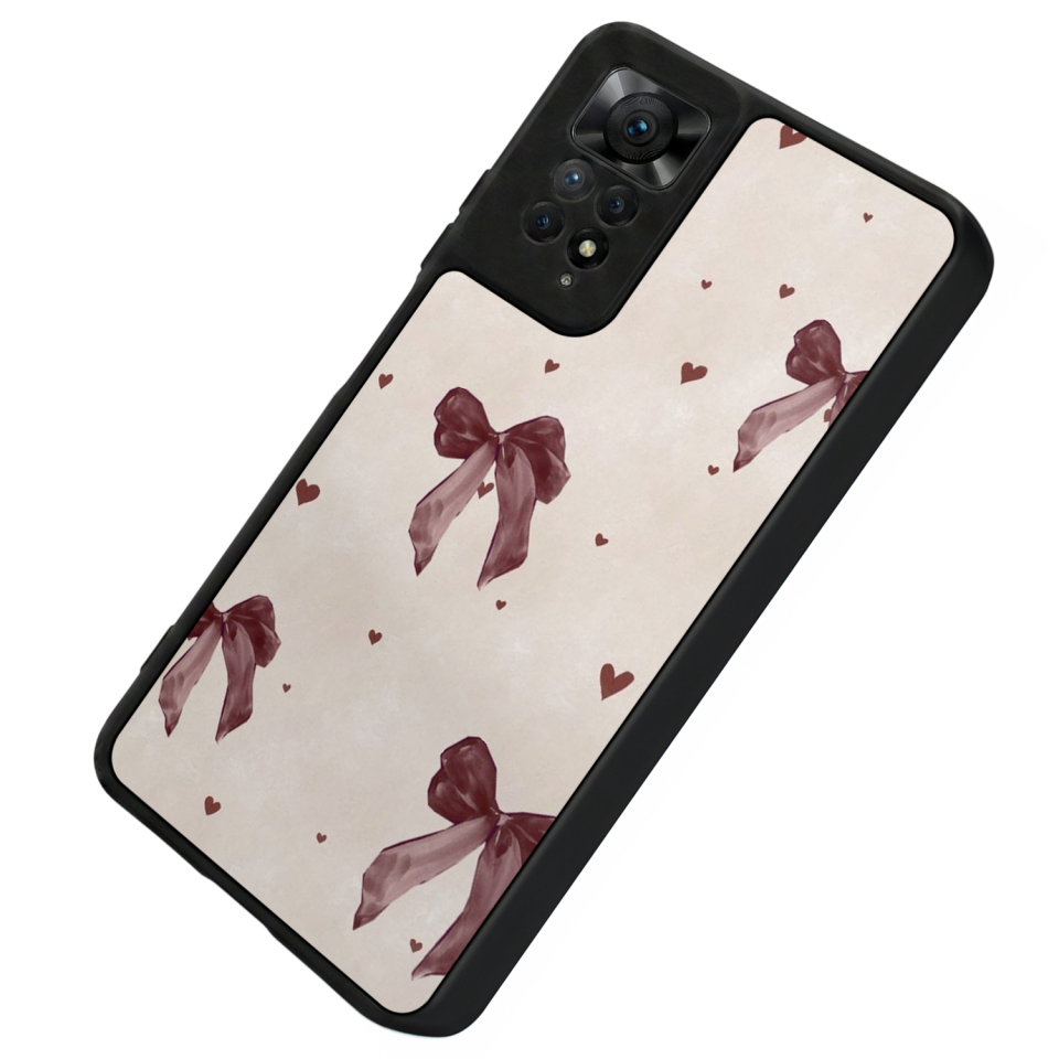 Xiaomi Redmi Note 12 Pro Uyumlu Kurdele Tasarımlı Glossy Premium Kılıf