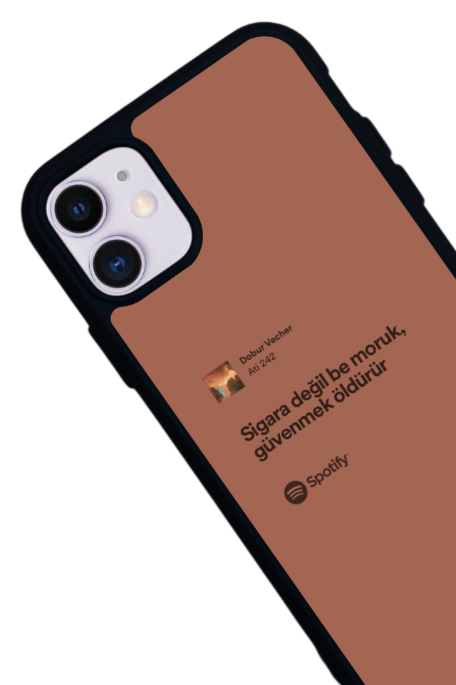 iPhone 11 Uyumlu Sarki Sozleri Tasarımlı Glossy Premium Kılıf