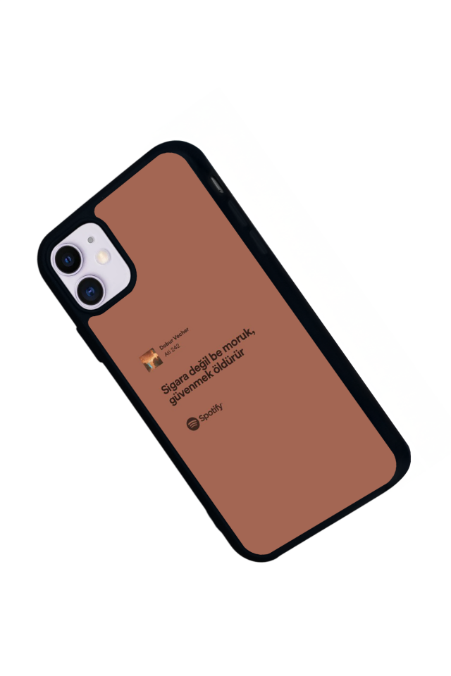 iPhone 11 Uyumlu Sarki Sozleri Tasarımlı Glossy Premium Kılıf