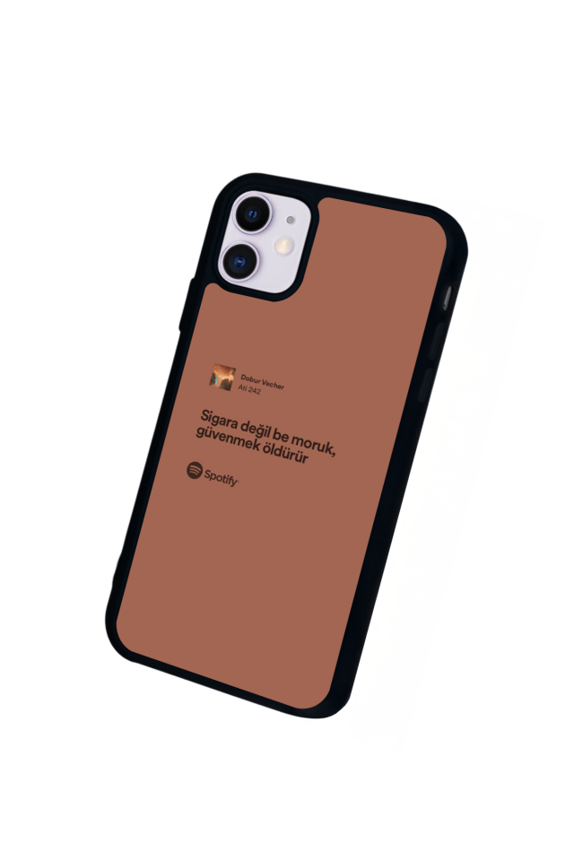 iPhone 11 Uyumlu Sarki Sozleri Tasarımlı Glossy Premium Kılıf