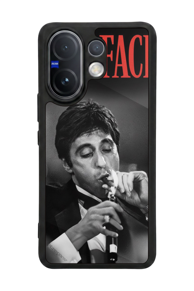 Vivo V60 Uyumlu Scarface Tasarımlı Glossy Premium Kılıf