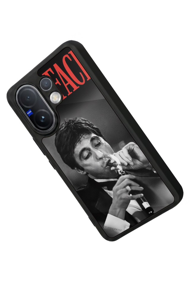 Vivo V60 Uyumlu Scarface Tasarımlı Glossy Premium Kılıf