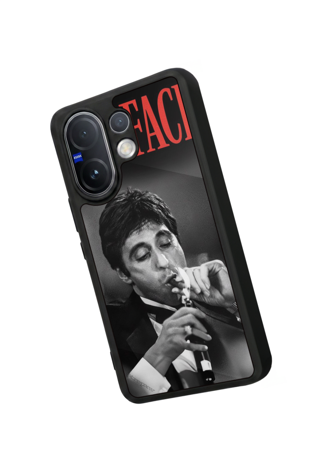 Vivo V60 Uyumlu Scarface Tasarımlı Glossy Premium Kılıf