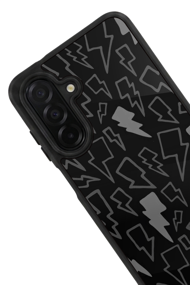 Samsung Galaxy A56 Uyumlu Simsek Tasarımlı Glossy Premium Kılıf