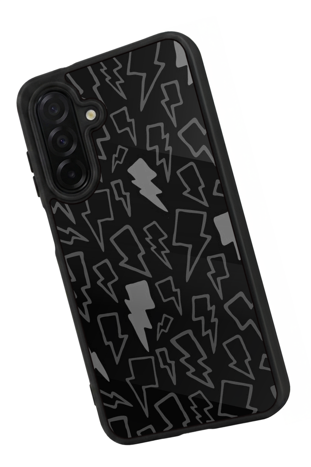 Samsung Galaxy A56 Uyumlu Simsek Tasarımlı Glossy Premium Kılıf