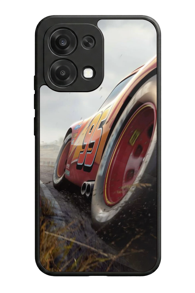 Oppo A6 Pro Uyumlu Şimsek McQueen Tasarımlı Glossy Premium Kılıf