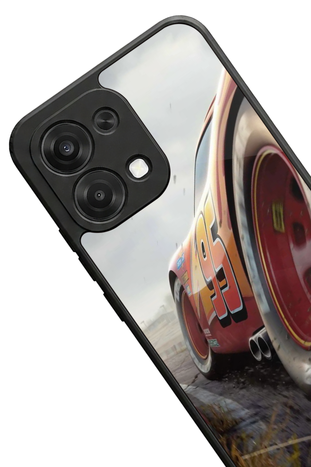 Oppo A6 Pro Uyumlu Şimsek McQueen Tasarımlı Glossy Premium Kılıf