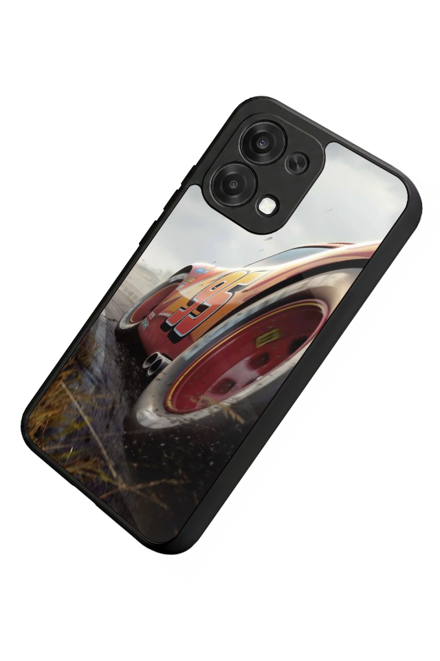 Oppo A6 Pro Uyumlu Şimsek McQueen Tasarımlı Glossy Premium Kılıf