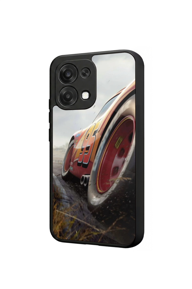 Oppo A6 Pro Uyumlu Şimsek McQueen Tasarımlı Glossy Premium Kılıf