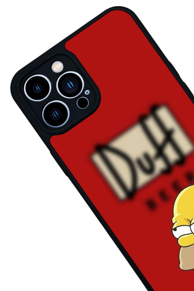 iPhone 12 Pro Max Uyumlu The Simpsons Tasarımlı Glossy Premium Kılıf