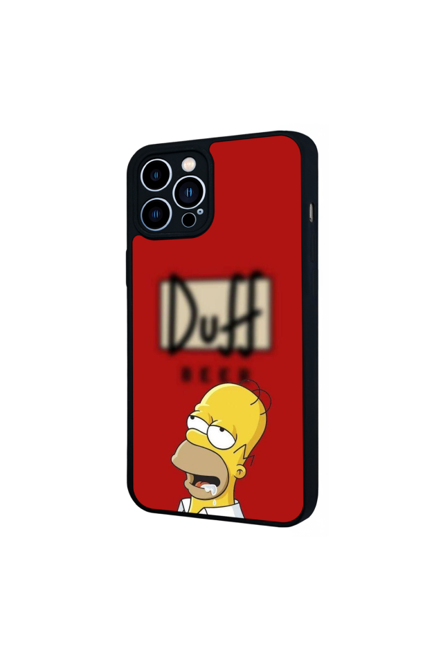 iPhone 12 Pro Max Uyumlu The Simpsons Tasarımlı Glossy Premium Kılıf