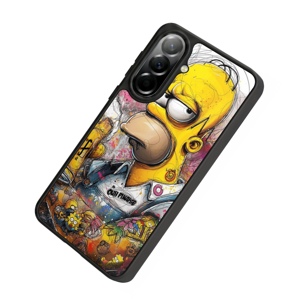 Samsung Galaxy A57 Uyumlu The Simpsons Tasarımlı Glossy Premium Kılıf