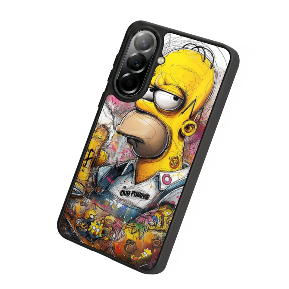 Samsung Galaxy A57 Uyumlu The Simpsons Tasarımlı Glossy Premium Kılıf