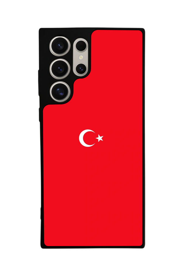 Samsung Galaxy S23 Ultra Uyumlu Türk Bayragi Tasarımlı Glossy Premium Kılıf