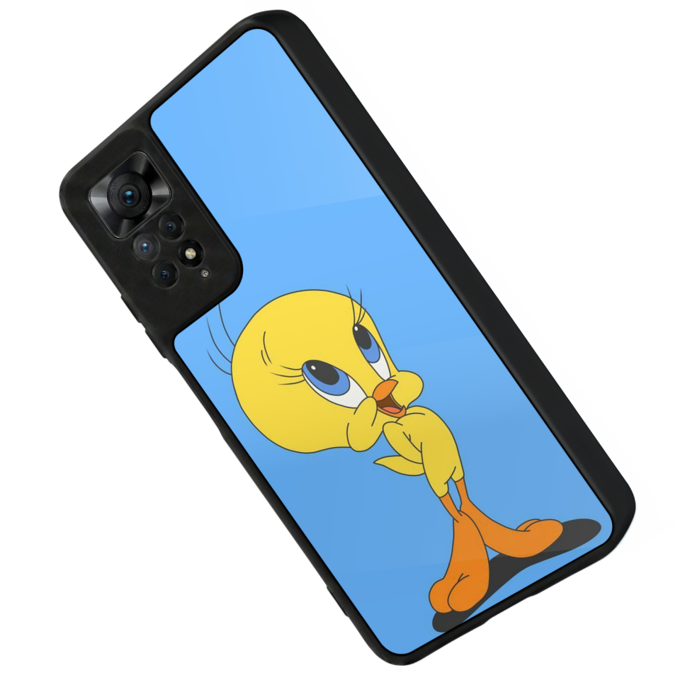 Xiaomi Redmi Note 11 Pro Uyumlu Tweety Tasarımlı Glossy Premium Kılıf