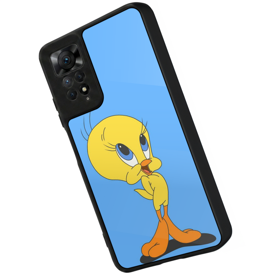 Xiaomi Redmi Note 11 Pro Uyumlu Tweety Tasarımlı Glossy Premium Kılıf