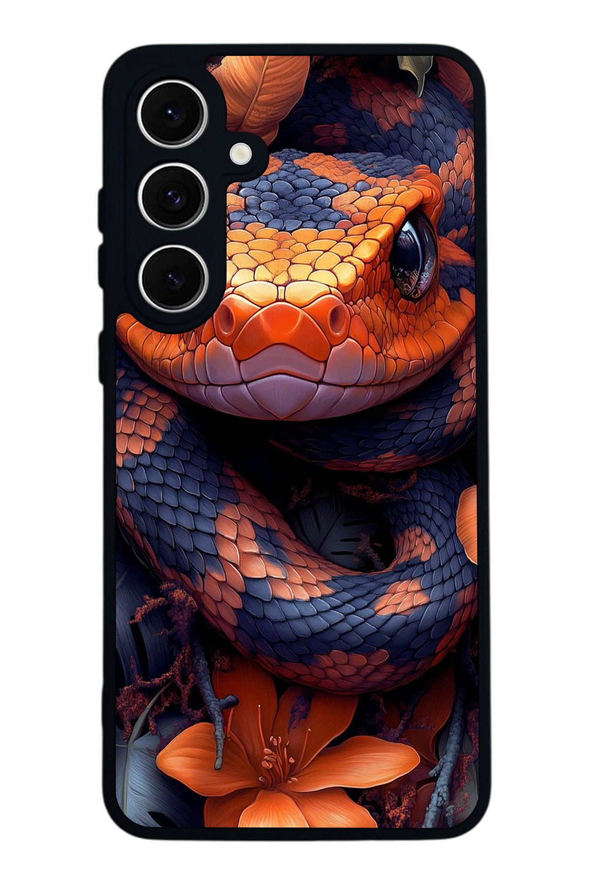 Samsung Galaxy A16 Uyumlu Yılan Tasarımlı Glossy Premium Kılıf