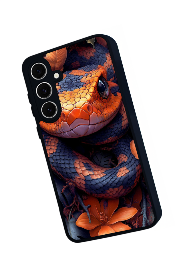 Samsung Galaxy A16 Uyumlu Yılan Tasarımlı Glossy Premium Kılıf