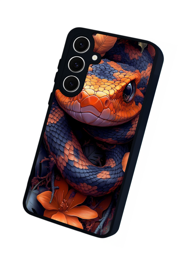 Samsung Galaxy A16 Uyumlu Yılan Tasarımlı Glossy Premium Kılıf