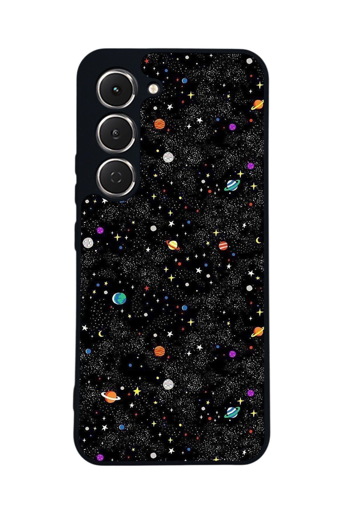 Tecno Spark 40 Pro Uyumlu Uzay Tasarımlı Glossy Premium Kılıf