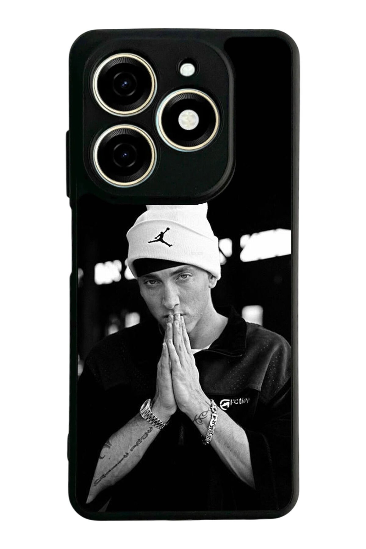 Infınıx Smart 8 Pro Uyumlu Eminem Tasarımlı Glossy Premium Kılıf