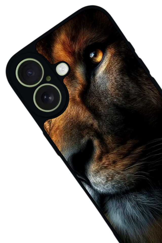 iPhone 17 Uyumlu Aslan Tasarımlı Glossy Premium Kılıf