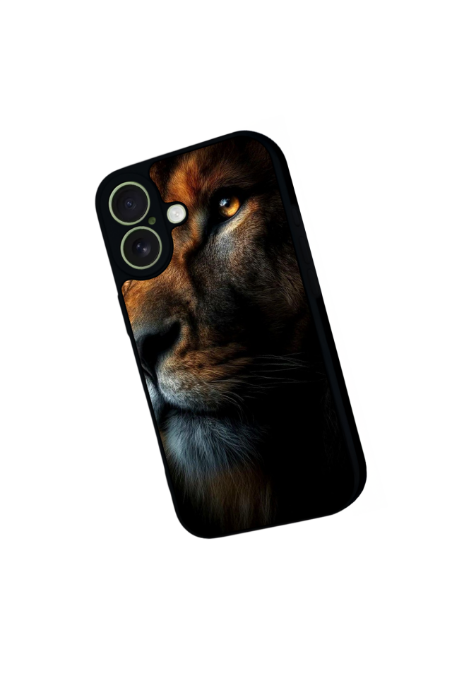 iPhone 17 Uyumlu Aslan Tasarımlı Glossy Premium Kılıf