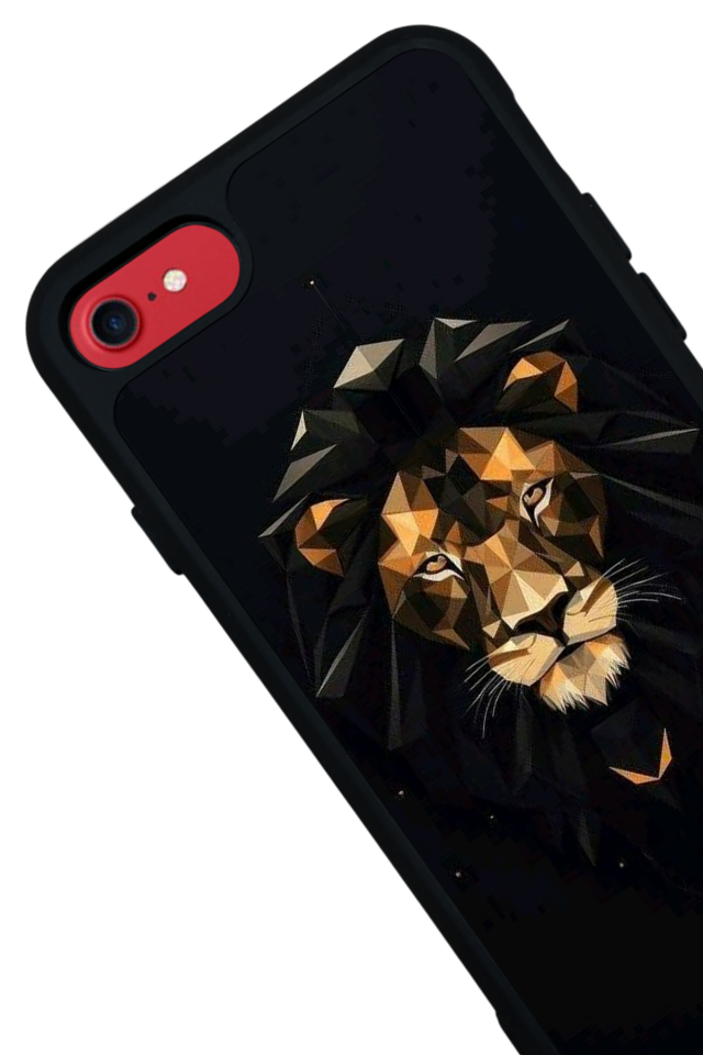 iPhone 7 Uyumlu Aslan Tasarımlı Glossy Premium Kılıf