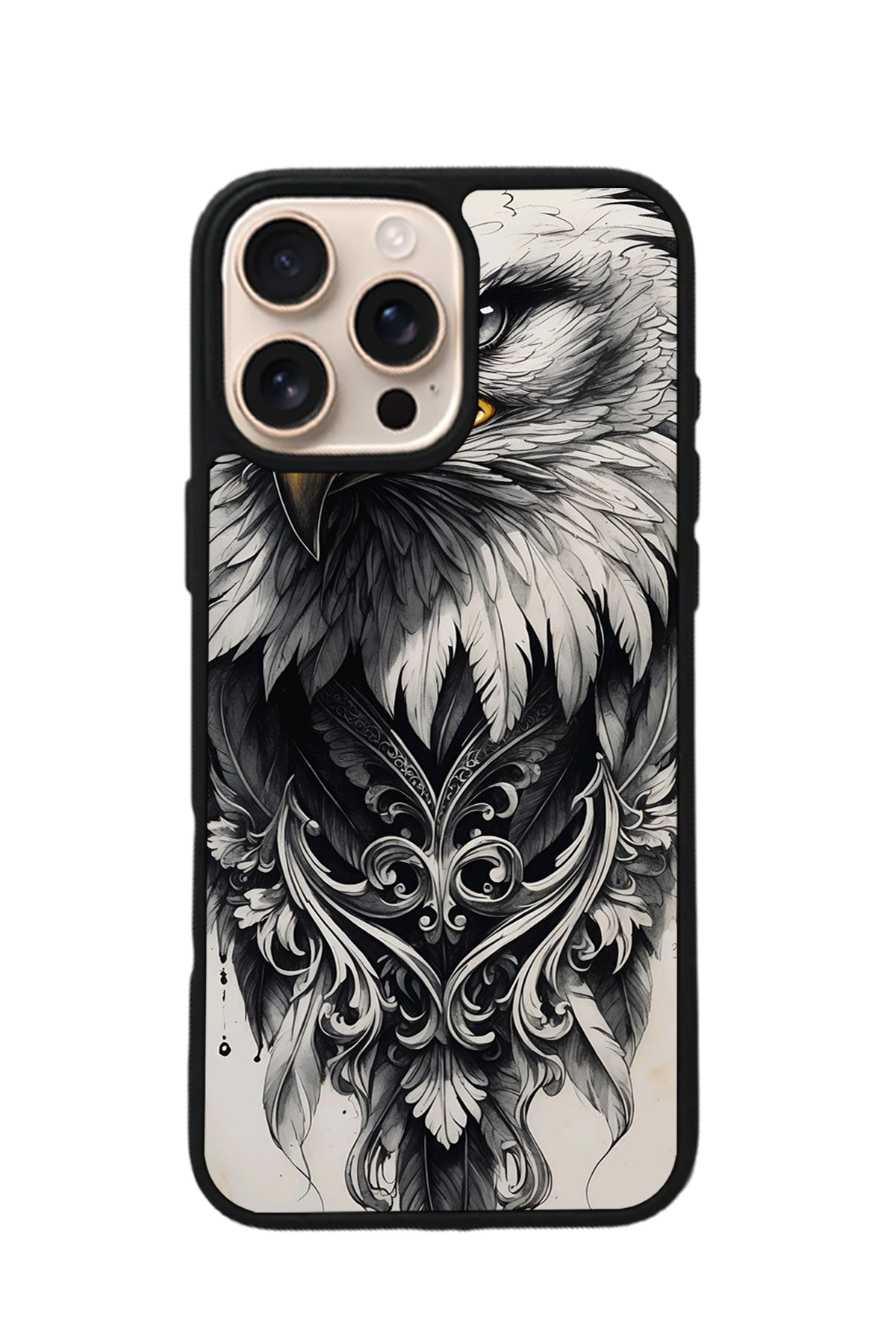 iPhone 16 Pro Uyumlu Besiktas Tasarımlı Glossy Premium Kılıf