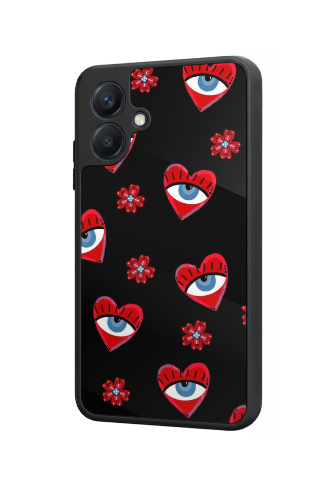 Samsung Galaxy A07 Uyumlu Göz Tasarımlı Glossy Premium Kılıf