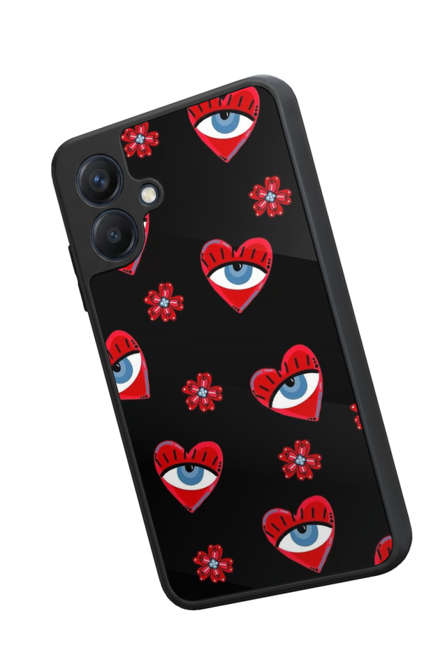 Samsung Galaxy A07 Uyumlu Göz Tasarımlı Glossy Premium Kılıf