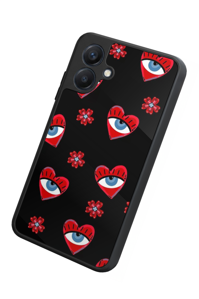 Samsung Galaxy A07 Uyumlu Göz Tasarımlı Glossy Premium Kılıf